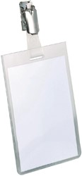 Badge Durable 8002 clip staand gesloten 90x60mm 1 Stuk