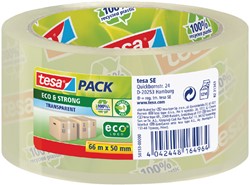 Verpakkingstape tesapack Eco 66mx50mm transparant 1 Rol