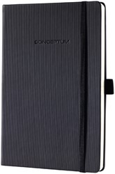 Notitieboek Sigel Conceptum A5 blanco zwart 1 Stuk
