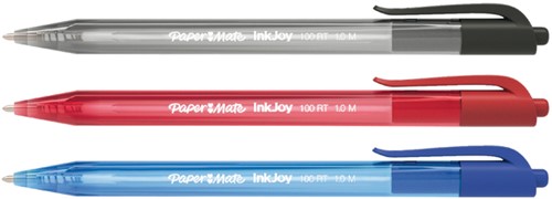Balpen Papermate Inkjoy 100 RT M zwart 1 Stuk-3