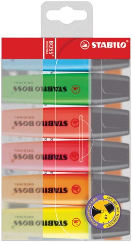 Markeerstift STABILO BOSS 70/6 6st assorti 6 Stuk
