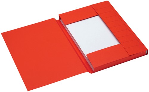 Dossiermap Secolor A4 3kl recy karton 250gr rd 1 Stuk