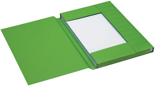 Dossiermap Secolor folio 3kl recy karton 250gr gn 1 Stuk