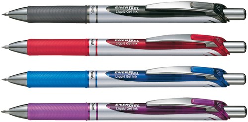 Gelschrijver Pentel BL77 Energel M rood 1 Stuk-3