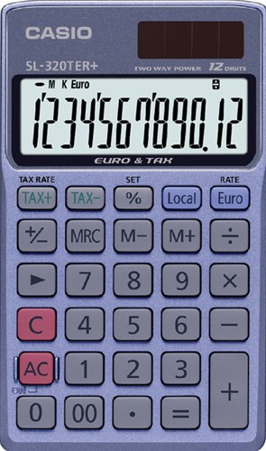Rekenmachine Casio SL-320TER+ 1 Stuk