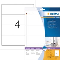 Rugetiket HERMA 5090 smal 38x192mm zelfklevend wit 25 Vel-2