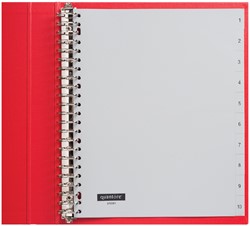 Tabblad Quantore A4 23r pp 1-10 extra breed grijs 1 Set