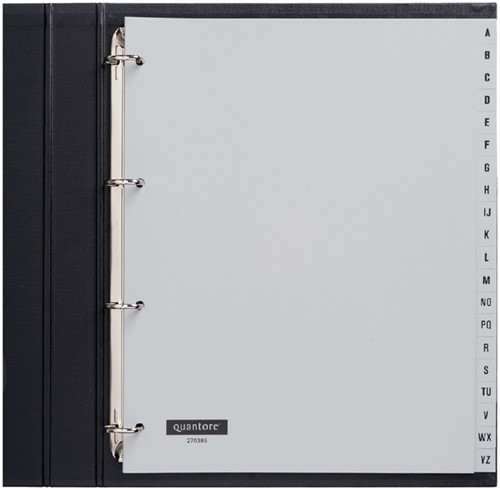 Tabblad Quantore A4 4r pp a-z extra breed grijs 1 Set-2
