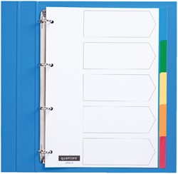 Tabblad Quantore 4rings pp 5-delig assorti 1 Set