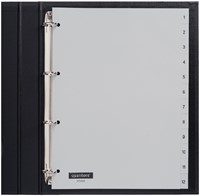 Tabblad Quantore 4rings pp 1-12 grijs 1 Set