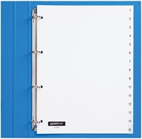 Tabblad Quantore 4rings pp 1-15 wt 1 Set