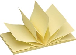 Memoblok Quantore Z-note 76x76mm geel 1 Stuk