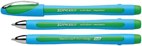 Balpen Schneider Memo XB groen 1 Stuk