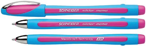 Balpen Schneider Memo XB roze 1 Stuk