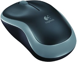 Muis Logitech optical M185 Notebook drl antr zwart 1 Stuk
