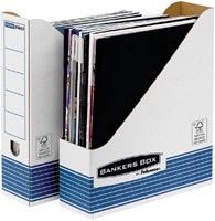 Tijdschriftcassette Bankers box system A4  wt bl 1 Stuk