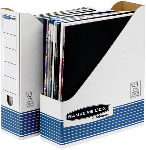 Tijdschriftcassette Bankers box system A4  wt bl 1 Stuk