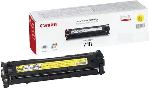 Tonercartridge Canon 718 geel 1 Stuk