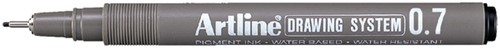 Fineliner Artline technisch 0.7mm zwart 1 Stuk