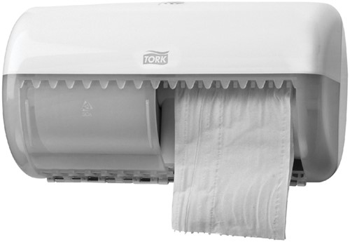 Toiletpapierdispenser Tork T4 duo wit 1 Stuk
