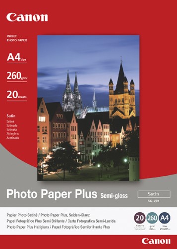 Fotopapier Canon SG-201 A4 260gr semi glans 20 Vel