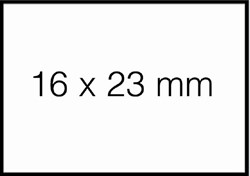 Prijsetiket 16x23mm Sato Duo 20 afneembaar wit 1200 etiket