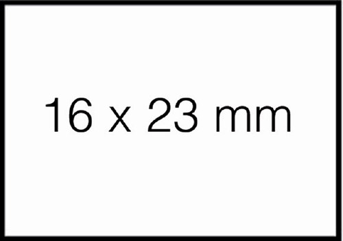 Prijsetiket 16x23mm Sato Duo 20 afneembaar wit 1200 etiket