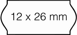 Prijsetiket 12x26mm Open-Data C6 afneembaar wit 1500 etiket