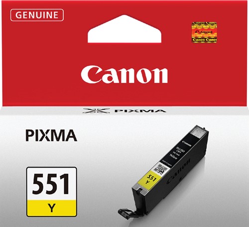 Inktcartridge Canon CLI-551 geel 1 Stuk