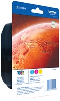 Inktcartridge Brother LC-1100VALBP zwart +3kleuren 4 Stuk-2