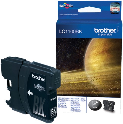 Inktcartridge Brother LC-1100BK zwart 1 Stuk