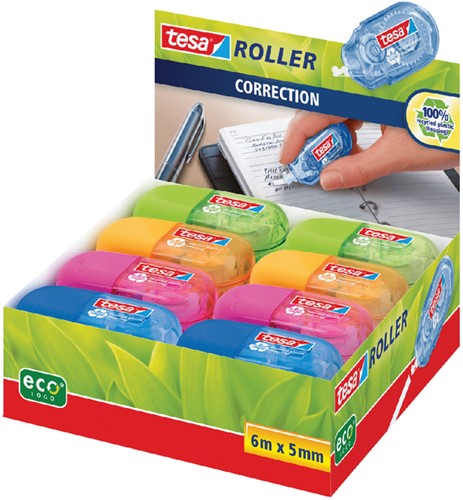 Correctietape tesa eco mini 5mmx6m doos à 16st 1 Stuk