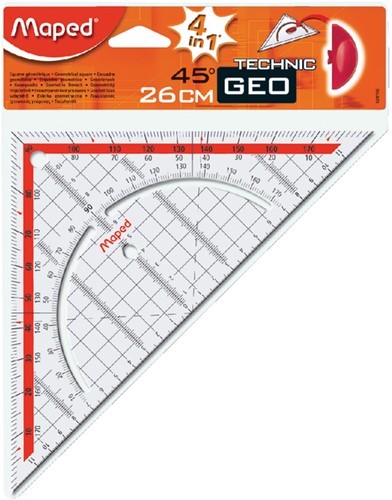 Geodriehoek Maped Geometric 26cm 1 Stuk