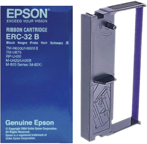 Lint Epson S015371 voor ERC-32B nylon zwart 1 Stuk