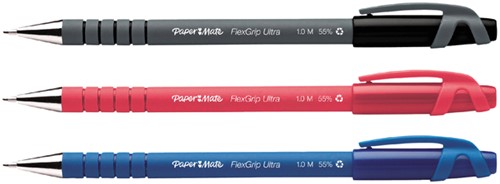 Balpen Papermate Flexgrip Ultra stick M blauw 1 Stuk-2