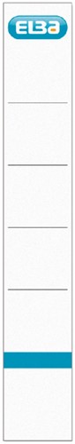 Rug insteekkaart Elba smal 30x190mm wit 10 stuks 10 Stuk