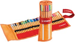 Fineliner STABILO point 88/30 rollerset F ass 30st 30 Stuk