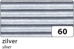 Golfkarton Folia E-golf 50x70cm 250gr nr60 zilver 1 Stuk