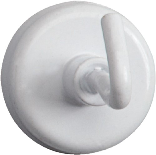 Haakmagneet MAUL 25mm 3kg wit 5 Stuk