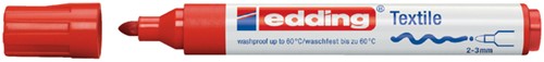 Textielmarker edding 4500 rond 2-3mm rood 1 Stuk