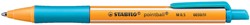 Balpen STABILO pointball 6030/51 M turquoise 1 Stuk