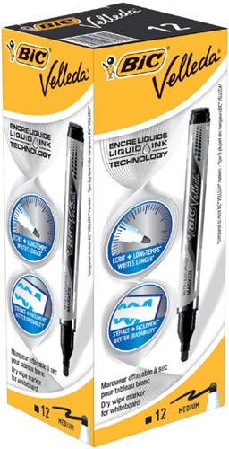 Whiteboardmarker Bic liquid rond M zwart 1 Stuk-3