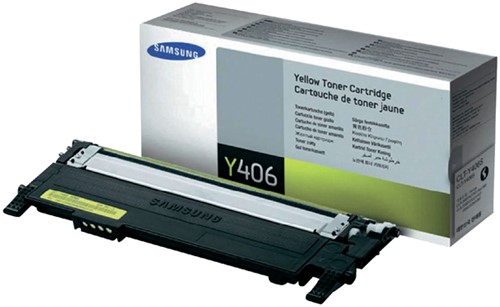 Tonercartridge Sam/hp CLT-Y406S geel 1 Stuk