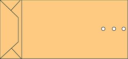 Envelop Quantore monsterzak 120x285x50mm 120gr br 250 Stuk