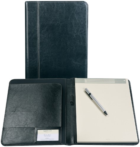 Schrijfmap Brepols Palermo A5 + schrijfblok zwart 1 Stuk
