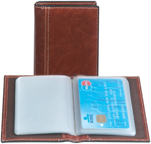 Creditkaart etui Palermo 40stuks bruin 1 Stuk