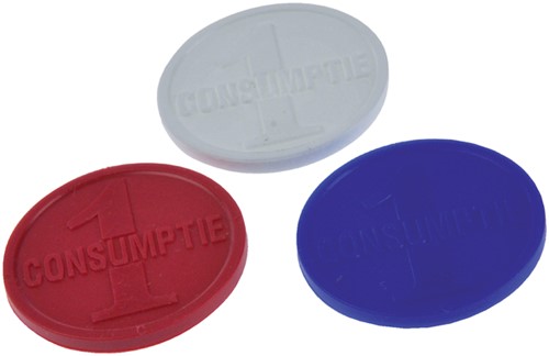Consumptiemunt Combicraft blauw 750st 750 Stuk