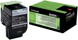 Tonercartridge Lexmark 80C2SK0 prebate zwart 1 Stuk