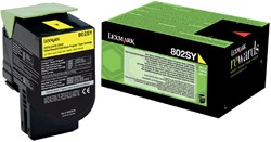 Tonercartridge Lexmark 80C2SY0 prebate geel 1 Stuk