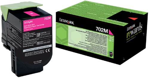 Tonercartridge Lexmark 70C20M0 prebate rood 1 Stuk
